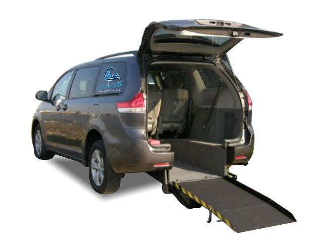 mini van with ramp on the back